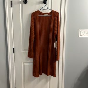 Farmer’s Market new, with tags, open sweater- duster.